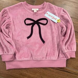 Cat & Jack  Kids Top with Black Bow